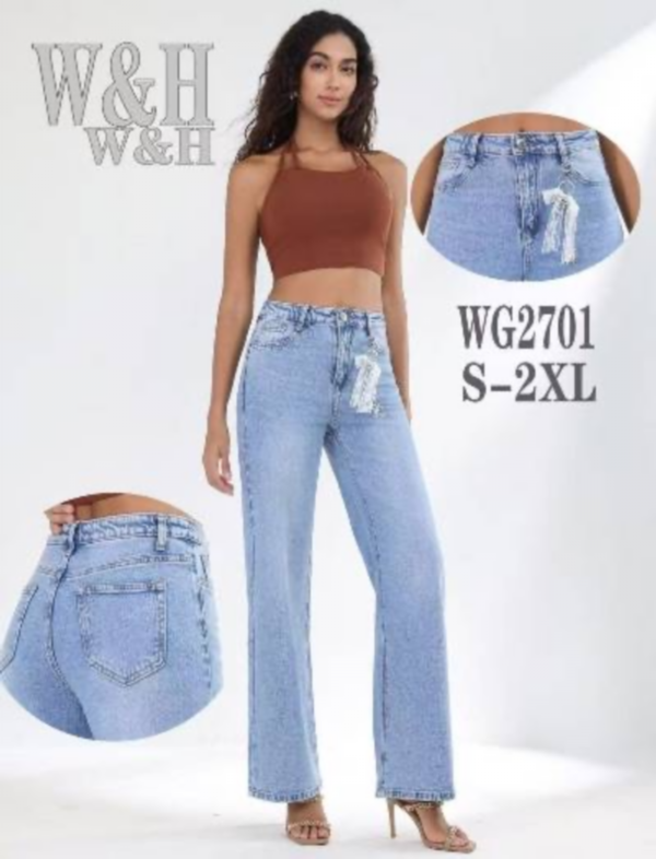 Spodnie damskie jeans Roz S-2XL, 1 Kolor .Paczka 10 szt